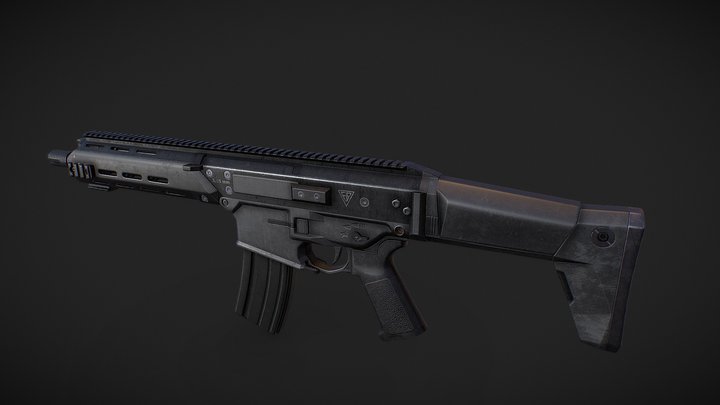 MSBS 556K Lowpoly 3D Model 3D Model