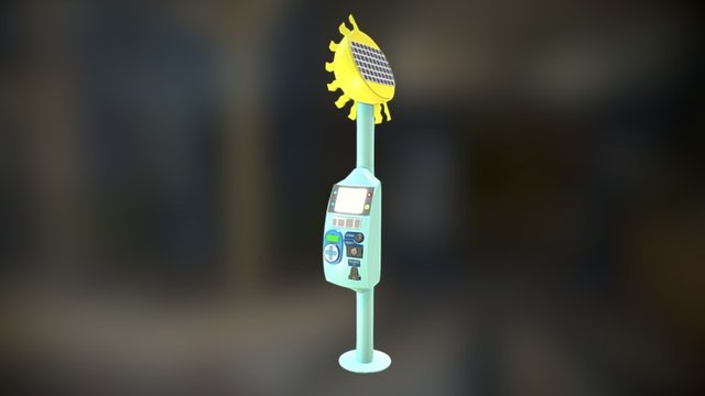 Parking Ticket Machine 3D Model