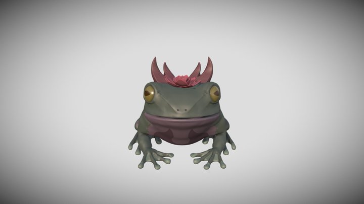 Demon frog 3D Model