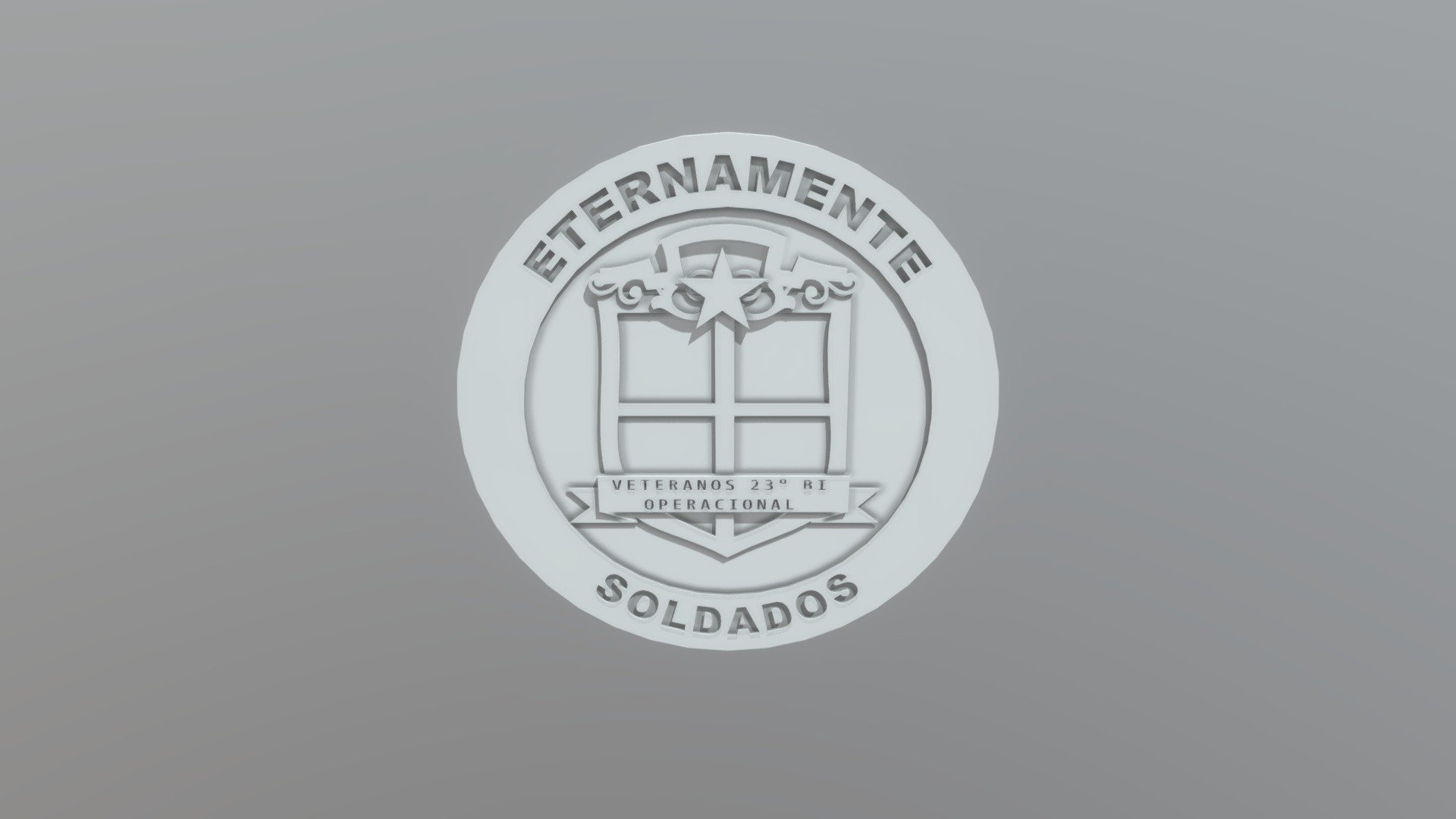 Moeda para usinagem - Veteranos 23° BI