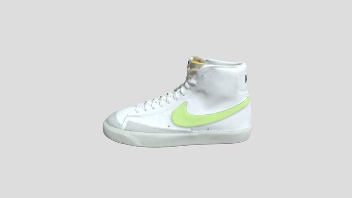 Nike Blazer Mid‘ 77 “Barely Volt” 白黄_CZ1055-108 3D Model