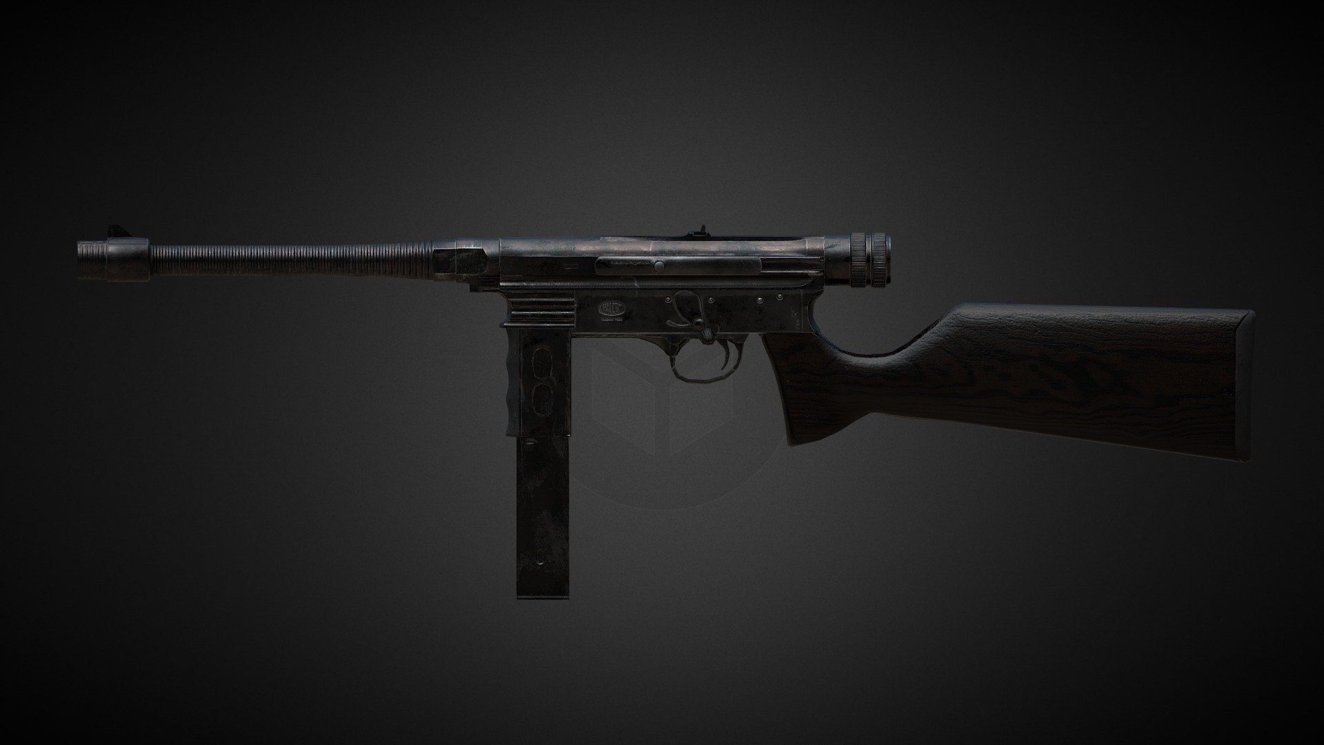 Halcon M1943 Submachine gun - 3D model by Rio Bruto (@Juan.Pablo.Coppa ...