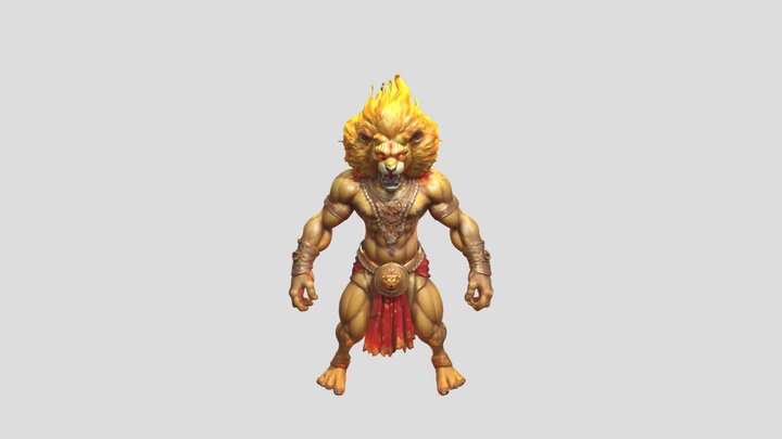 Narasimha Avatar 3D Model