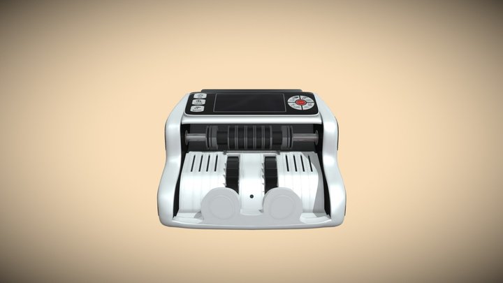 Cash Counting Machine 3D Model