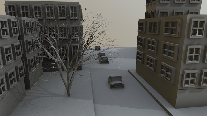 Simple City 3D Model