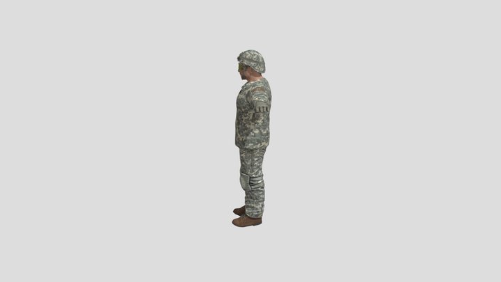 Soldiers 3d model 3D Model