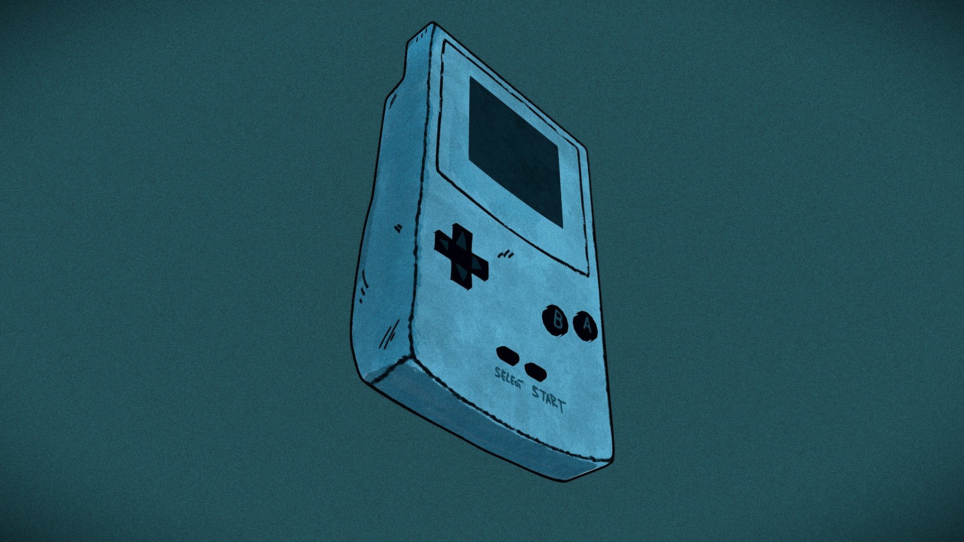 Game Boy Color watercolor - 3D model by matacu.tec [0f9d442] - Sketchfab