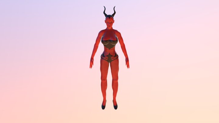 Female Devil 3D Model