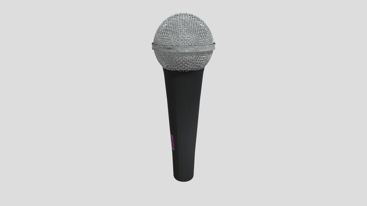 SM58 Microphone Final 3D Model