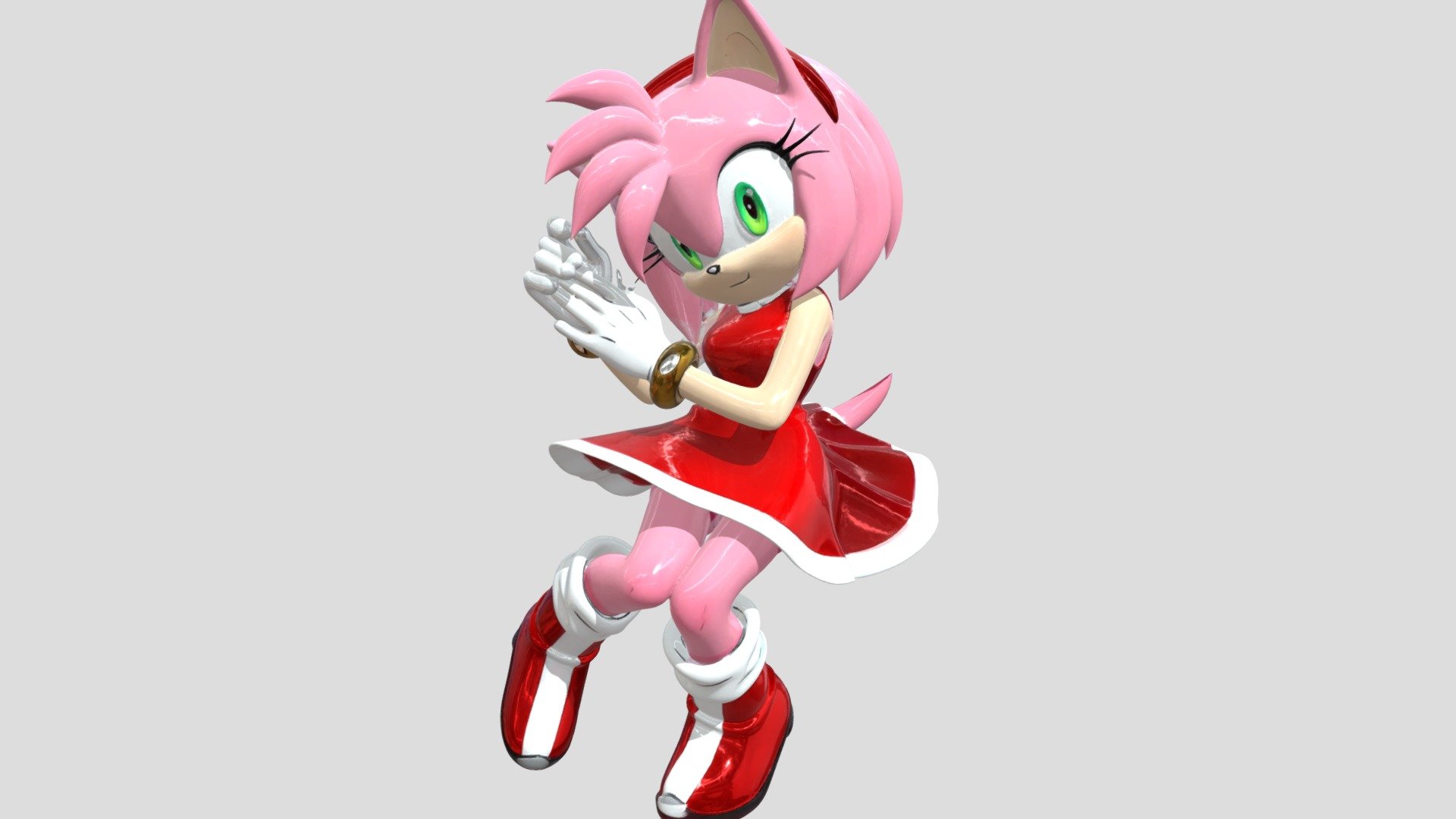 Amy Rose in a Red Dress - Download Free 3D model by NandoMena [0f9efc4 ...