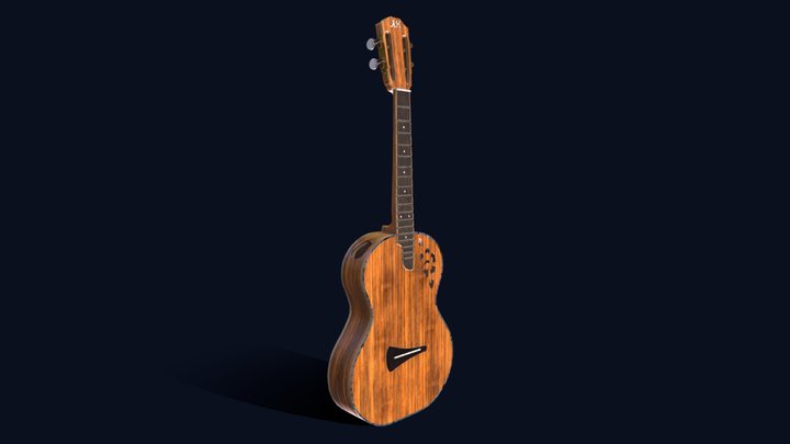 Ukulele Tenor Kasha 3D Model
