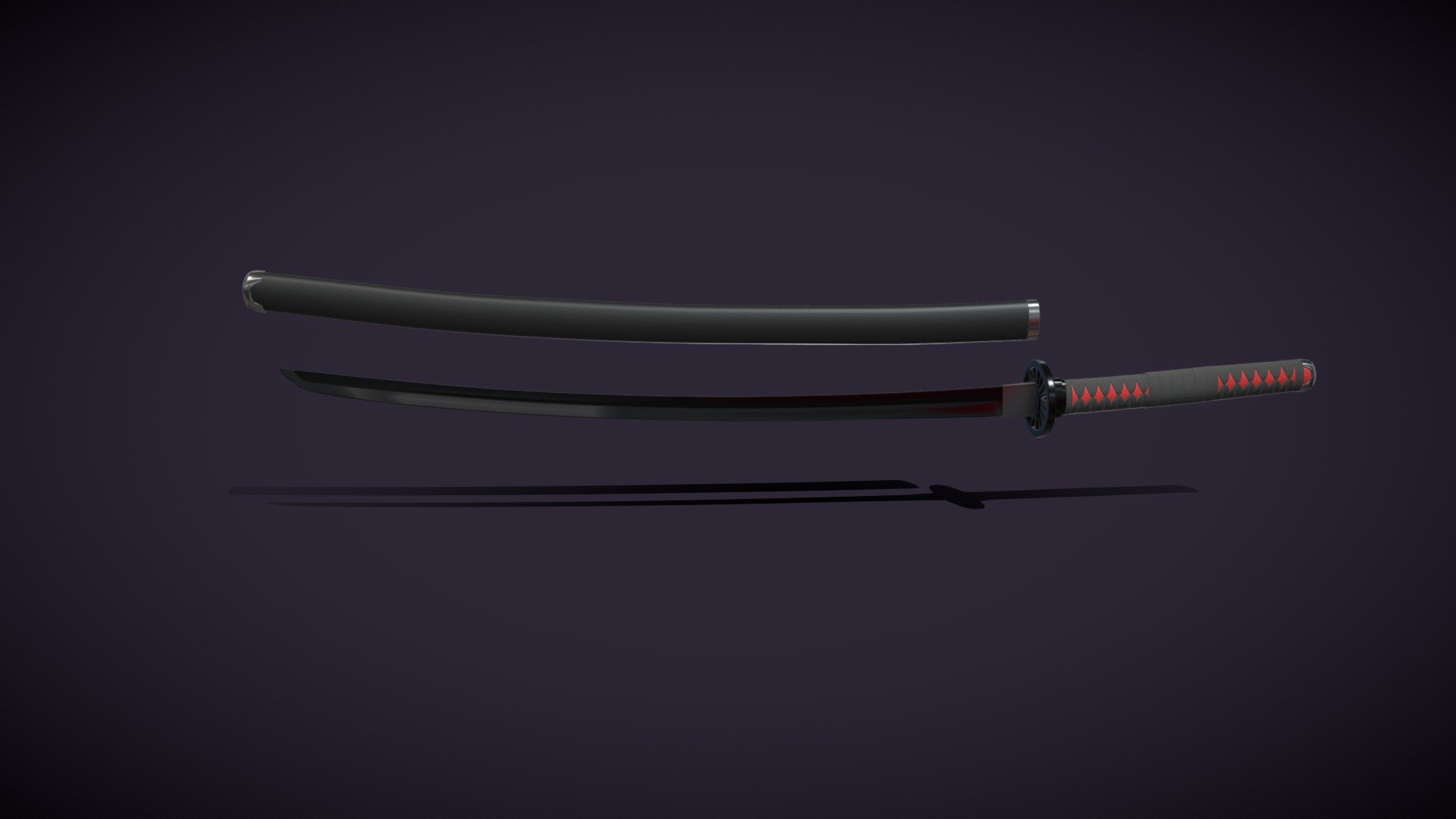 Tanjiro Kamado Katana - 3d Model By Gurimahou [0fa06c5] - Sketchfab