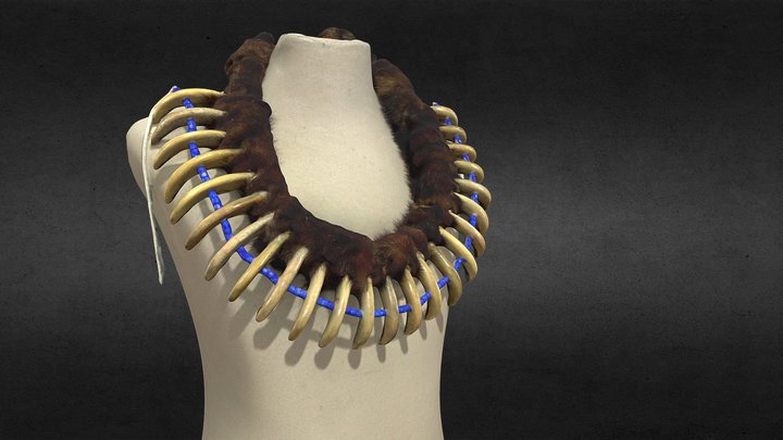 Grizzly Claw Necklace - Museum Replica 3D Model