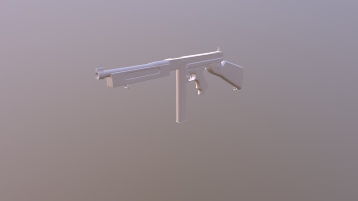 Thompson M1A1 3D Model