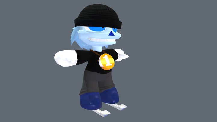 Ajax the Skater 3D Model