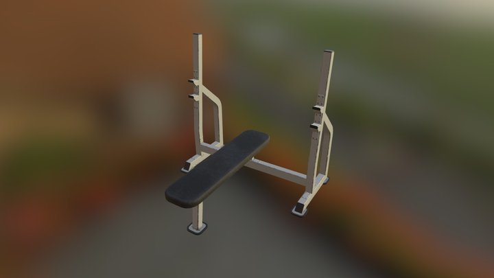 Gym bench 3D Model