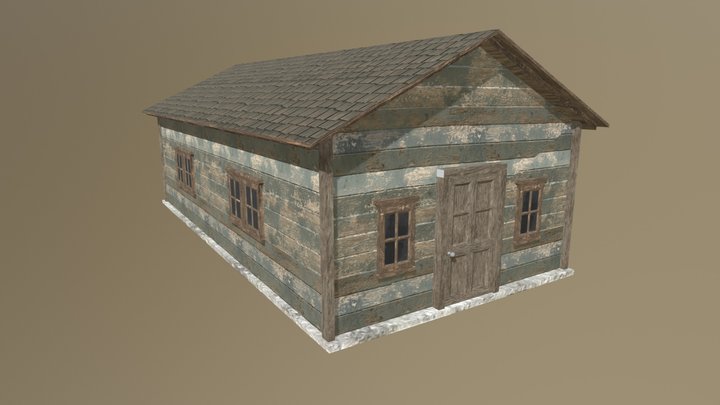 Small Shotgun House 3D Model