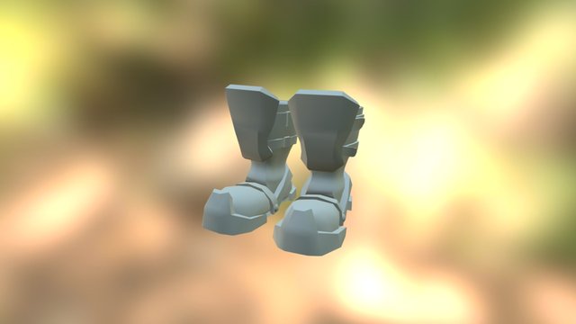 Old Iron Sides (Medieval Boots) 3D Model