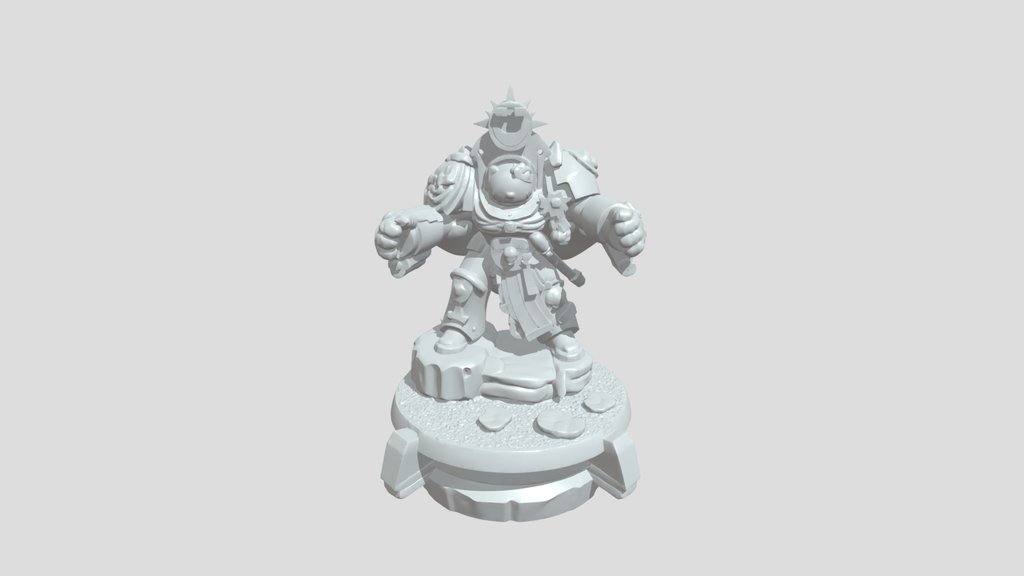 Pink armored figurine with Hello Kitty motif