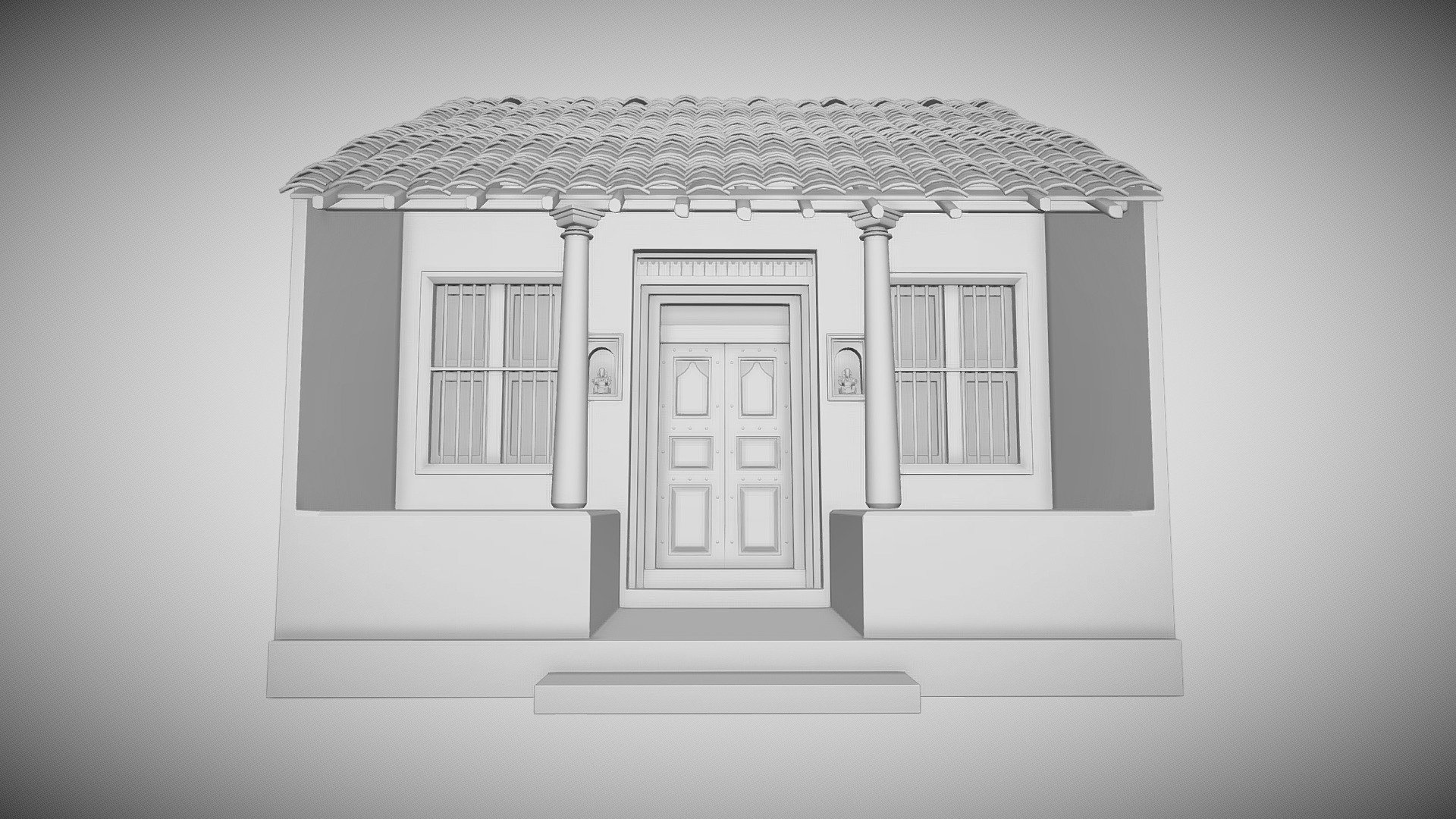 Indian old house - Download Free 3D model by Jagan kumar (@Jagan_kumar ...