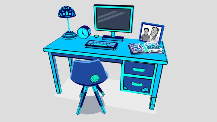 Office - Featherary Challenge - Week 01 3D Model