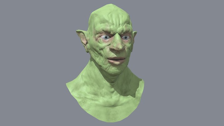 orc goblin practice head 3D Model