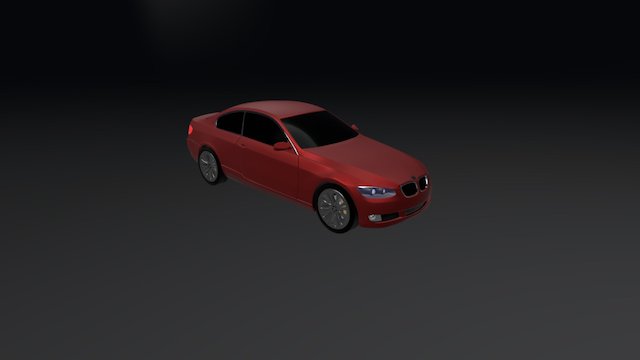 BMW E92 -E90 coupe Sport Car 3D Model