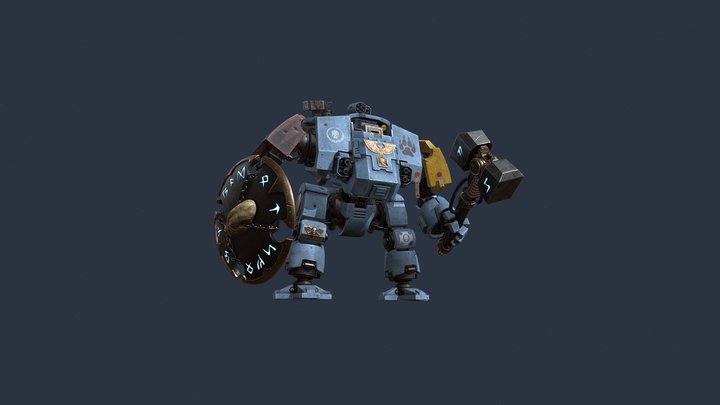 The Honoured Brother Space Wolf Skin 3D Model