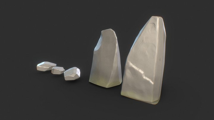 DS - Asset 4 - Rocks 3D Model
