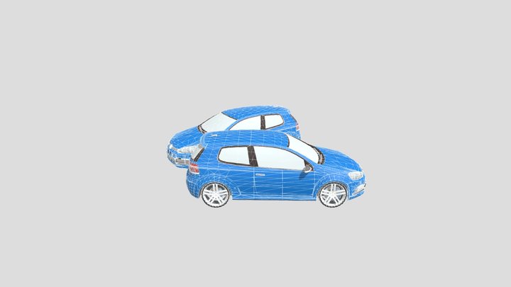 VW golf IV R32 3D Model