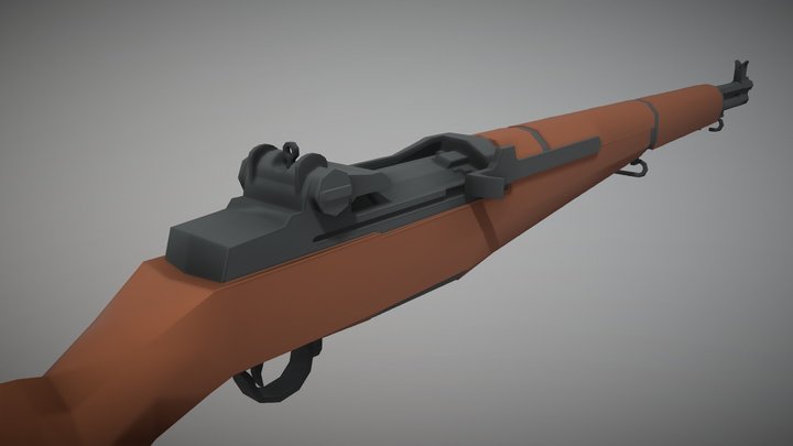 M1 Garand [Low Poly] 3D Model