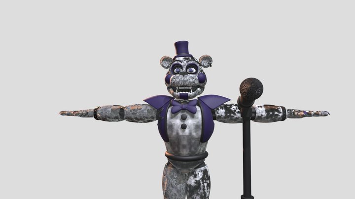 Glamrock Freddy 3D Model