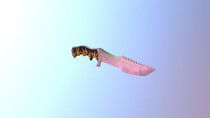Huntsman Knife - Weed v2 3D Model