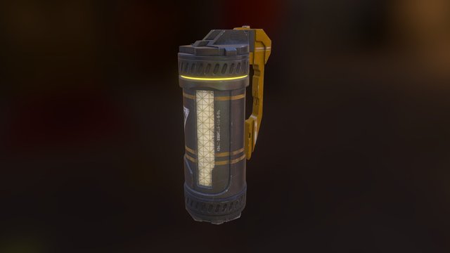 Sci-Fi Grenade 3D Model