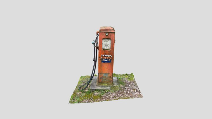 Vintage Gas Pump 3D Model