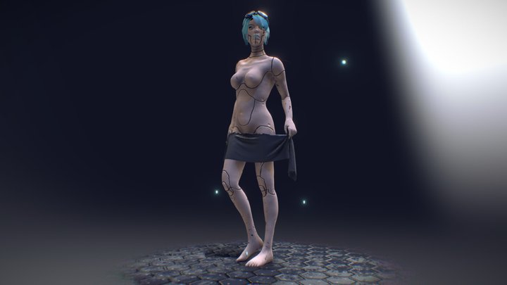 Sci-Fi woman 3D Model