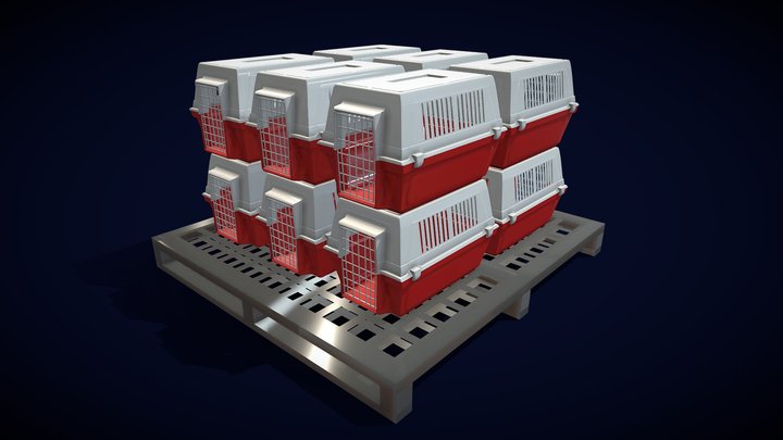 Pet Cage 3D Model