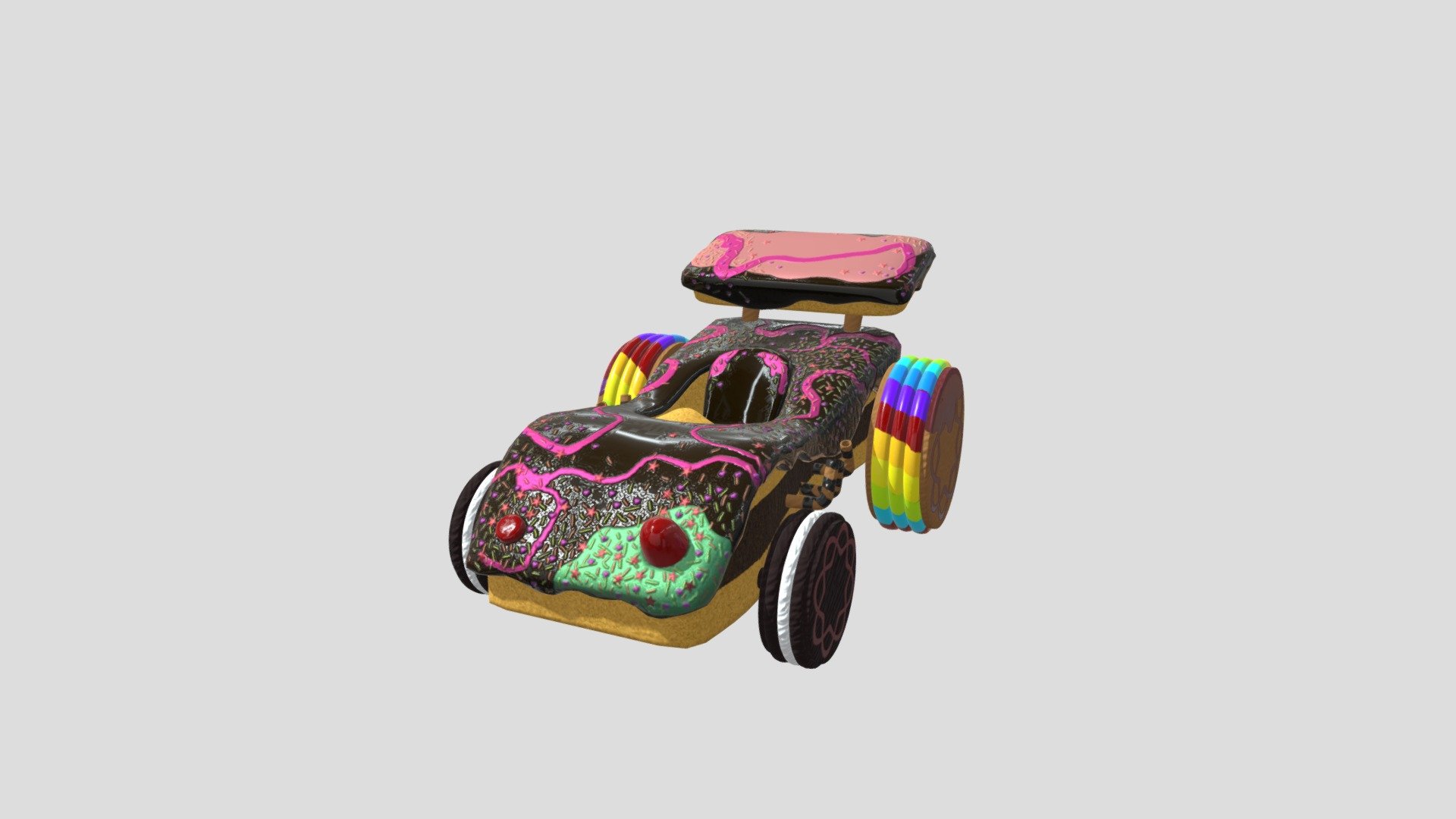 Sugar rush car 2.0 - Download Free 3D model by Aaron Lai (@aaronlai ...