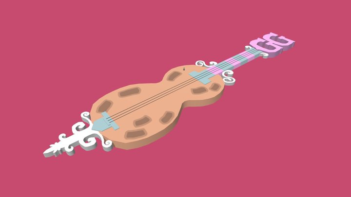Spongebob Peanut Guitar 3D Model