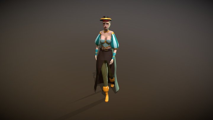 Alana Dale Walk Cycle 3D Model