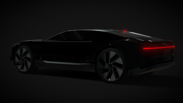 Luxury concept car 3D Model
