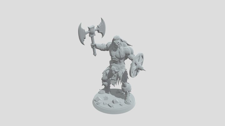 Berserker of the Iron Axe 3D Model