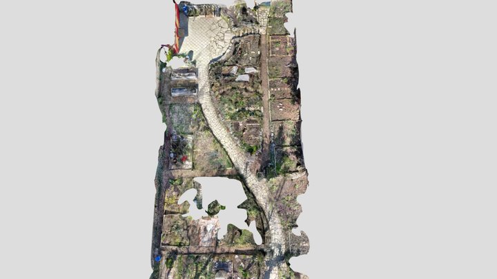 Large Community Garden Scan 3D Model