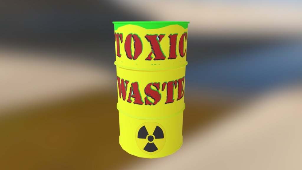 Toxic Waste Open Barrel 3D model by nateward (natee97) [0fb4578