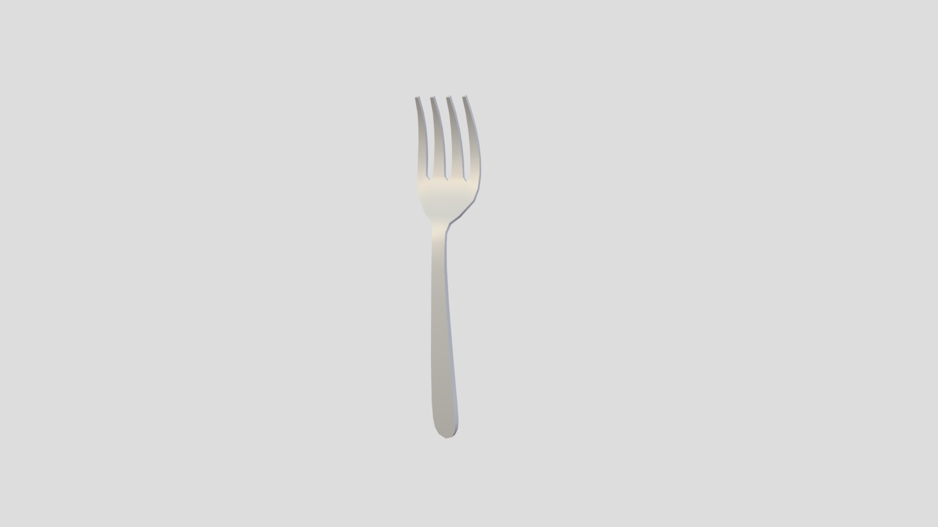 3D model Fork - This is a 3D model of the Fork. The 3D model is about a fork on a white background.