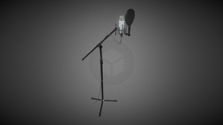 Standing Microphone 3D Model