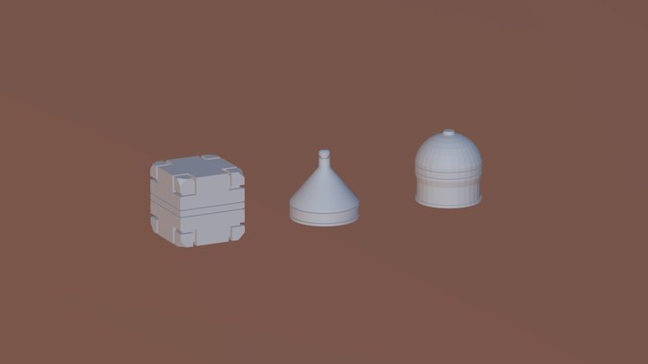 Objects and Meshes Quiz 3D Model