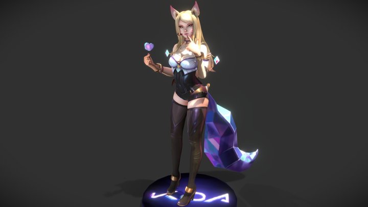 League of legends - K/DA Ahri 3D Model