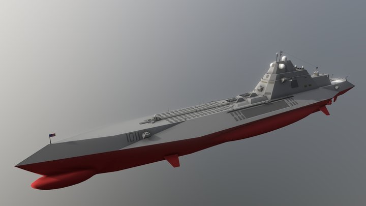 modern frigate ship