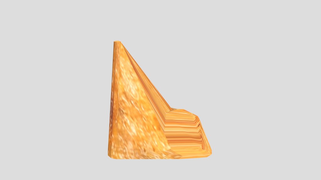 Low poly Samosa - India